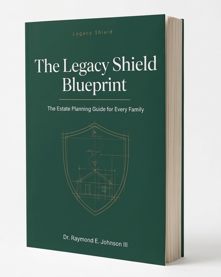 The Legacy Shield Blueprint book cover by Dr. Raymond E. Johnson III